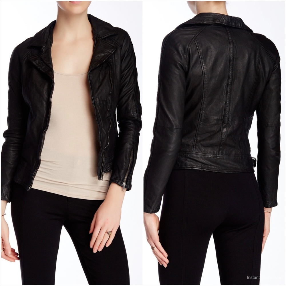 Muubaa Nassau Leather Biker Jacket